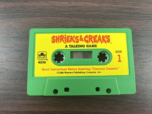 Shrieks &Creaks 1988 Talking Board Game Vintage Halloween Missing Pieces Untest - Picture 7 of 23