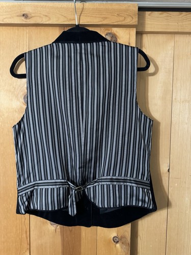 Chaleco de terciopelo negro bordado y a medida Ralph Lauren Jeans Co. de colección para mujer L - Imagen 12 de 16
