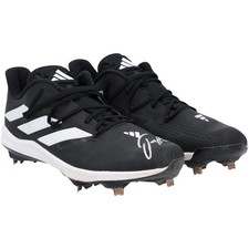 Jackson Holliday Orioles Signed GU Black Adidas Cleats from the 2024 MLB Season