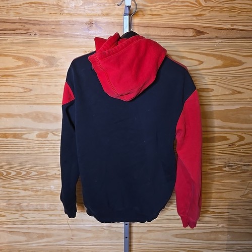 Focus Bad Habits Psychedelic Embroidered Bunny Graphic Red Black Hoodie Sz L - Picture 4 of 5