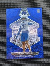 2024 Panini Mosaic Kamren Kinchens Rookie Blue Sparkle Prizm (RC) 43/96 #379