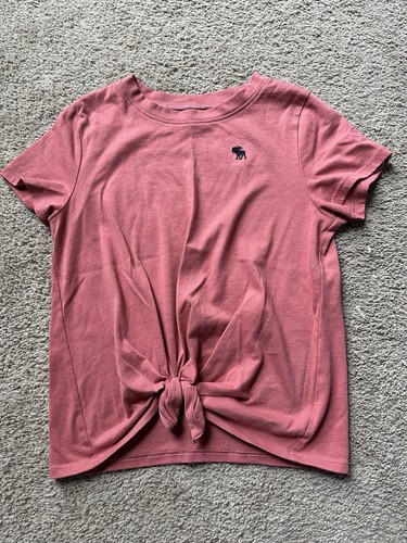 Girls A&F Knotted Front T-shirt - Size 7/8