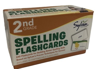 Sylvan Learning 2nd Grade Spelling Flashcards 240 Cards Phonics 9780307479396