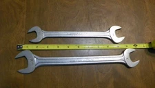2 blue point supreme open end wrenches s-3236 1 1/8''-1'' & a s-2428 7/8''-3/4''