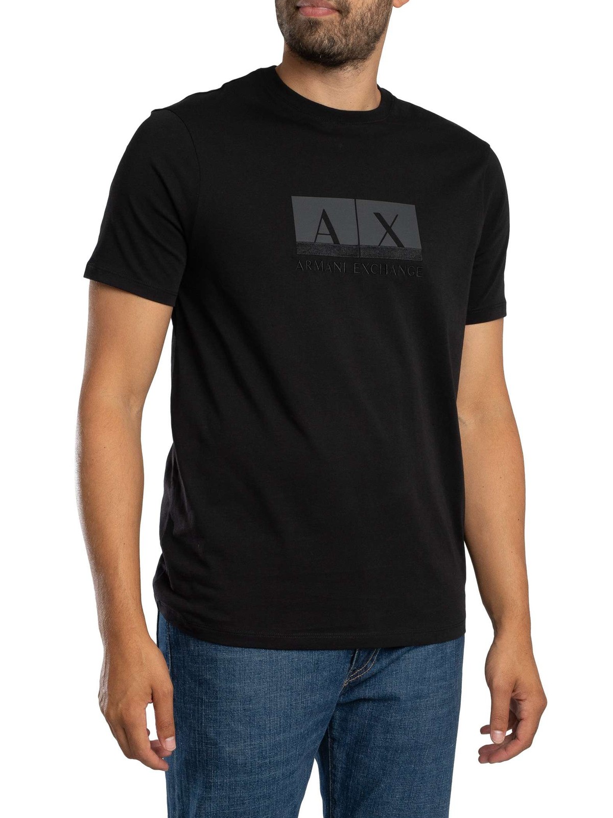Armani Exchange Slim Graphic T-Shirt, Black - XL