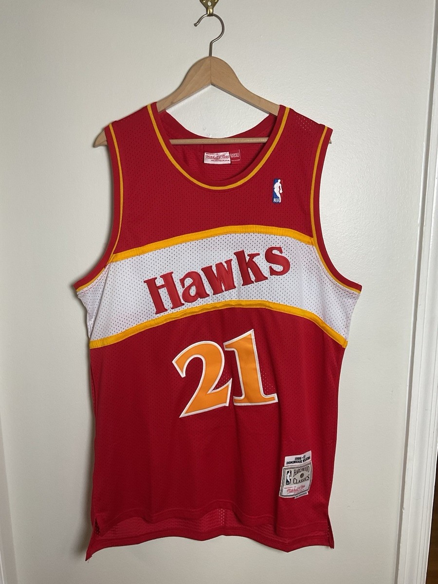 Vintage Atlanta Hawks Mitchell & Ness Dominique Wilkins #21