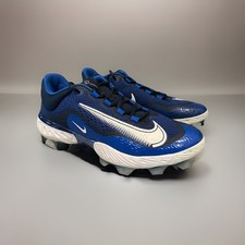 Nike Men’s 12.5 Alpha Huarache Elite 4 Low MCS Baseball Cleats Blue DX6962-414