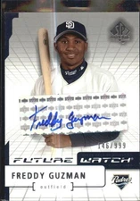 2004 SP Authentic Future Watch Autograph #183 Freddy Guzman FW Auto RC Card