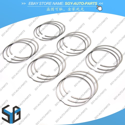 6x Piston Rings Set STD For Porsche Cayenne Panamera Macan S 4S 3.0T 3.6 970 95B - Picture 2 of 7