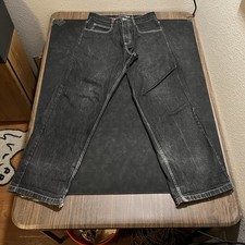 Southpole Black Jeans Men 32x33 South Pole Wide Baggy Distressed Denim Pants Y2k