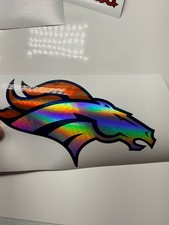 Denver Broncos Holographic Vinyl Decal