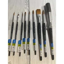 Princeton Artist Brush Aqua Elite Pro Watercolor Paint Brushes Lot of 9 - NEW