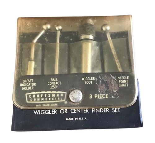 Vintage General Wiggler o Center Finder Set 3 Pezzi S-389-3 Utensili Macchinista Z - Foto 3 di 3