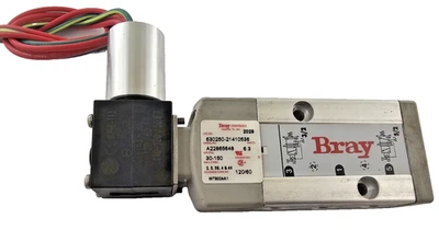 BRAY CONTROLS 630250-21410536 PNEUMATIC SOLENOID VALVE 30-150 PSI 120V