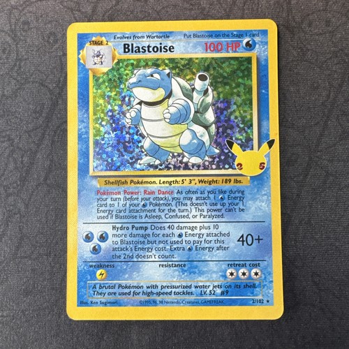 Blastoise 2/102 Celebrations: Classic Collection Holo Pokemon