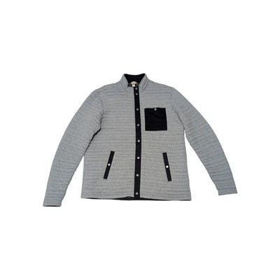 Duluth Trading Co Flintlock Full Snap Mock Neck Quilted Jacket Sweater Mens XL