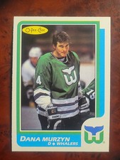 1986-87 O-Pee-Chee OPC Dana Murzyn ROOKIE RC #58 Hartford Whalers / Flames NM