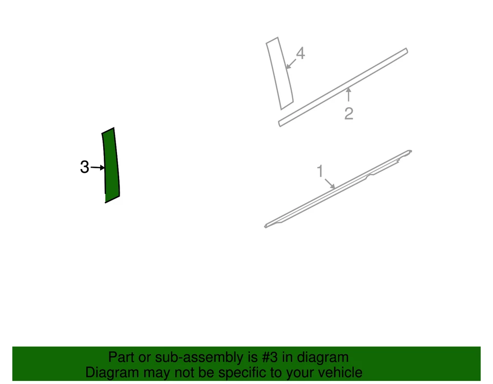 正品福特 2009 - 2019 年福特 Flex - 贴花 BA8Z-74255A35-A — 第 2/3 张图片