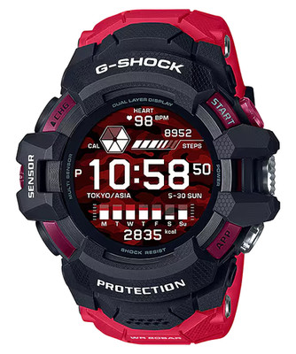 NEW CASIO GSHOCK GSW-H1000-1A4 Men's Red Digital Round Face G-SQUAD MOVE PRO