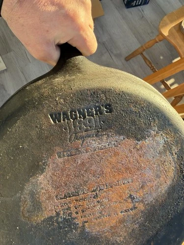 Vintage Wagner Arc Star Logo No. 9 Cast Iron Skillet 1891-1910