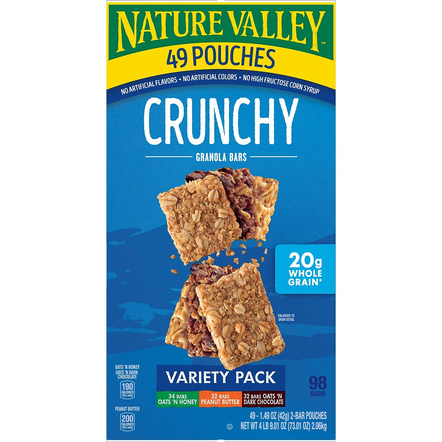 Nature Valley Nut Bar Variety Pack 1.5 oz. 49 Bars/Box (GEM44136) GEM12915