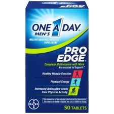 One A Day Men's Pro Edge Complete Multivitamin Supplement Energy Support 50ct