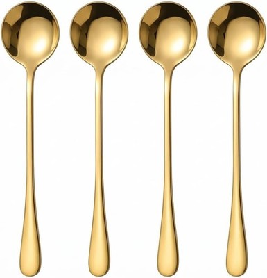 Espro Spoons Long Handle, 4PCS Gold Stainl Steel Coffee Stirring