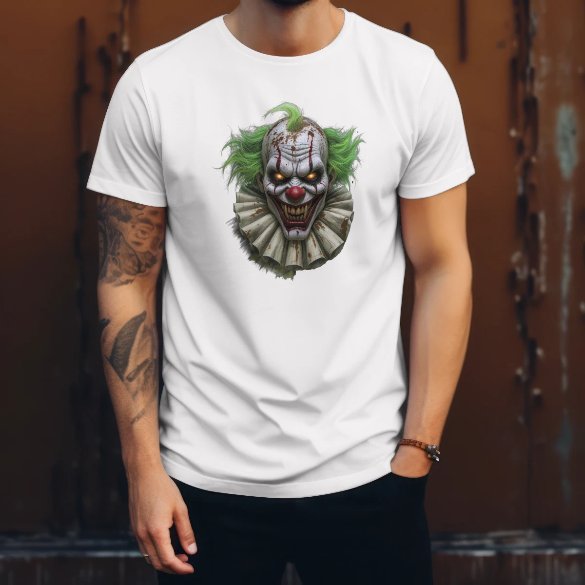 Circus Clown T-Shirt Horror Fantasy Unisex Premium Quality 100% Cotton