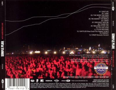 EINFACHER PLAN - LIVE FROM THE HARD ROCK NEUE CD