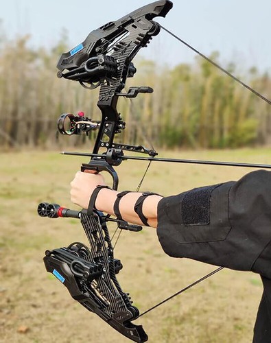Archery Steel Ball Dual-use Compound Bow 21.5-60lbs Adjustable Shooting 330FPS - Picture 3 of 18
