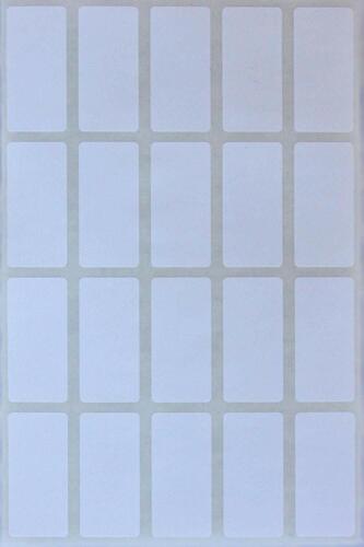 Rectangular Color Coding Labels 40 mm x 19 mm Small Quality Stickers - Picture 14 of 39