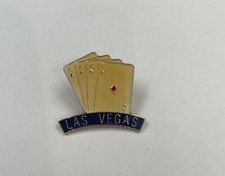 Las Vegas 4 Aces Playing Cards Enameled Pin