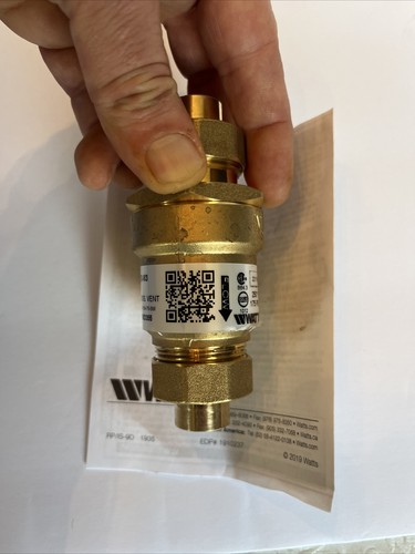 Watts dual check valve with atmospheric vent 1/2 inch 9DS-M3 - Bild 3 von 10