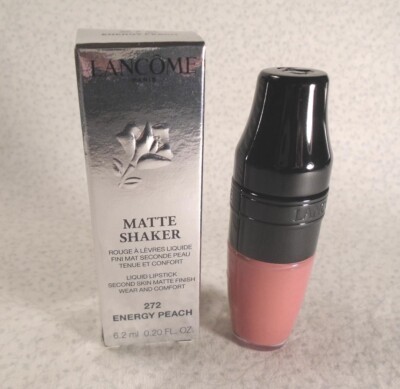 Lancome Matte Shaker Liquid Lipstick Matte Finish - 272 ENERGY PEACH - Boxed
