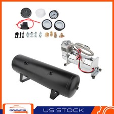 For Train Horn 12v 3 Gal Air Tank 200 Psi Compressor Onboard System Kit