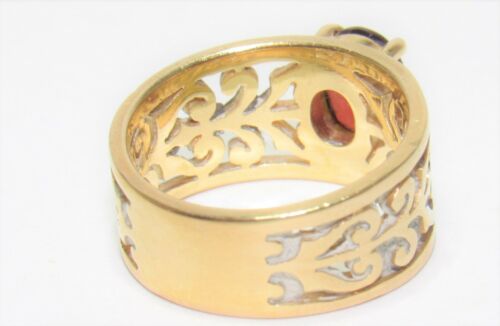 James Avery Garnet Adoree 14K Gold Ring Retired Size 5.75 - Picture 3 of 6