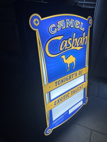 Letrero grande de publicidad de cigarrillo Camel Casbah 36”x24”x3” funciona - Imagen 14 de 20