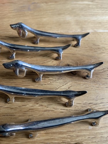 6 Messerbänke Dackel Hundeform ca 9 cm - Bild 9 von 10
