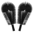 2 PCS Pipe Brush Head Gutter Cleaning Tools Brushes for Guttering