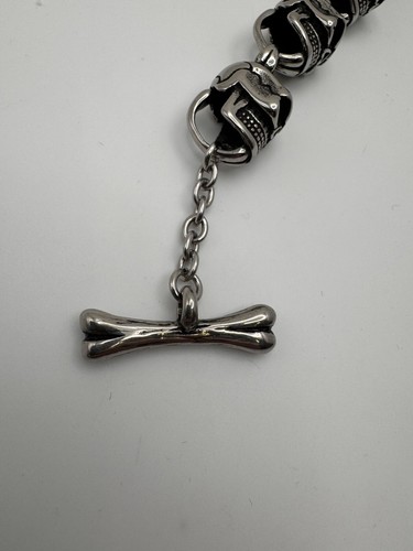 Blackjack Jewelry NEW Mens Stainless Steel Skull Bracelet NEW WITH Tags - Picture 5 of 7