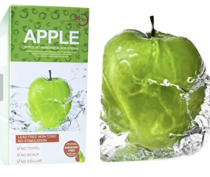 Mokeru Apple Hair Dye Cream 500ml A & B Black - Image 2 of 4