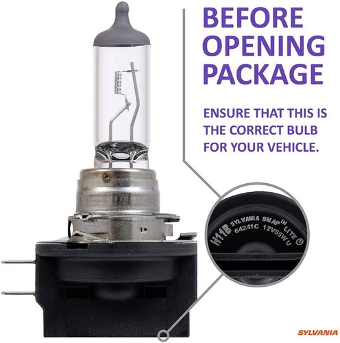 Sylvania XtraVision H11B 55W Two Bulbs Headlight Low Beam Replacement Upgrade OE - Bild 4 von 12