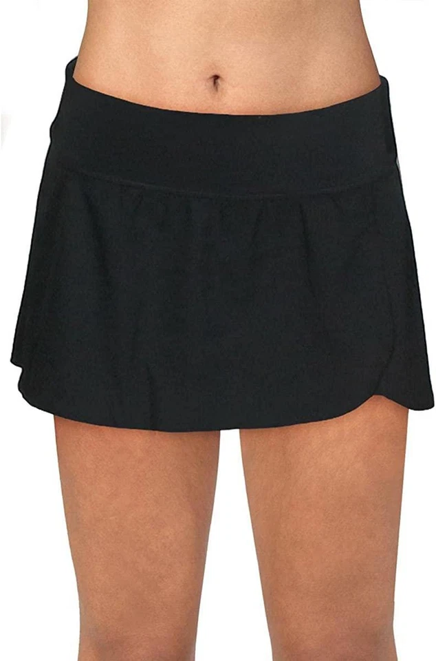 Nike 283825 Women's Skirt Athletic Swim Bottom Separates Black, Size  XS - Image 3 of 4