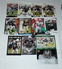 KIRK MORRISON - Line Backer - Oakland Raiders - 12 card assorted lot - 5621