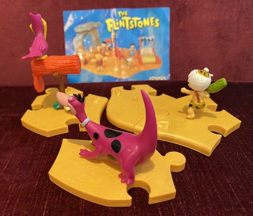 VHTF FLINTSTONES 3d JIGSAW DINO BAMM-BAMM LETTERBOX PVC TOY FIGURES AUSSIE MIP! - Picture 5 of 10