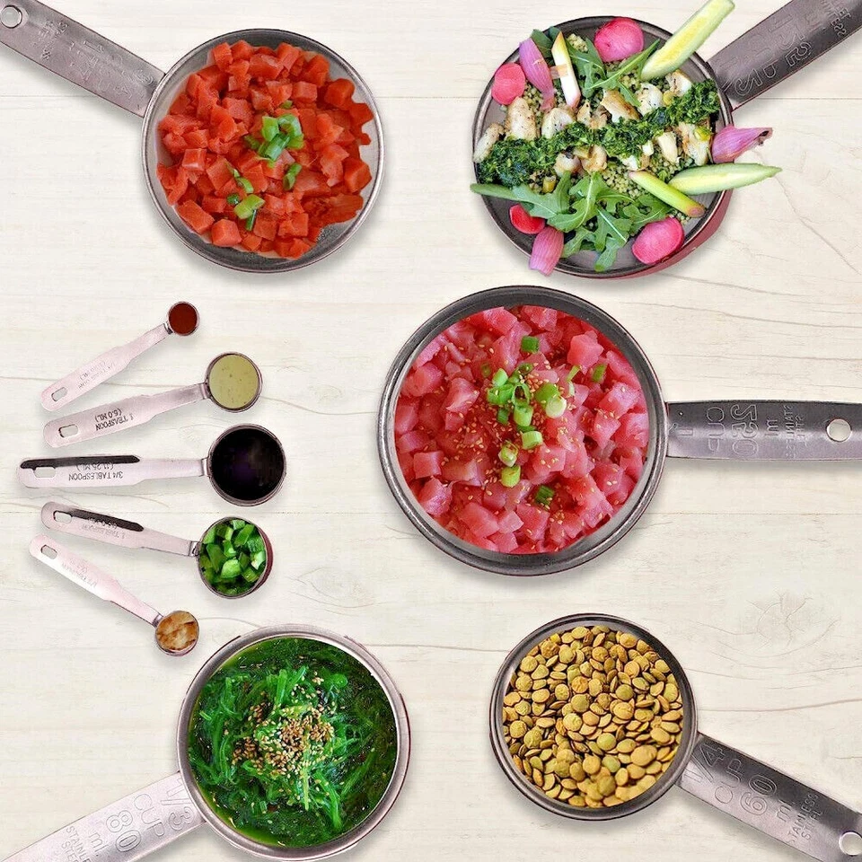 YBM Home 5-Piece Stainless Steel Stackable Measuring Spoons - Image 2 of 4