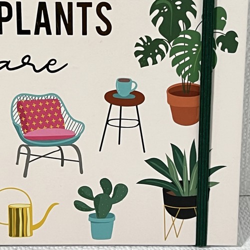 HOME is Where My PLANTS Are Tapa Dura Espiral Cuaderno Diario Forrado en Oro Rosa - Imagen 13 de 16