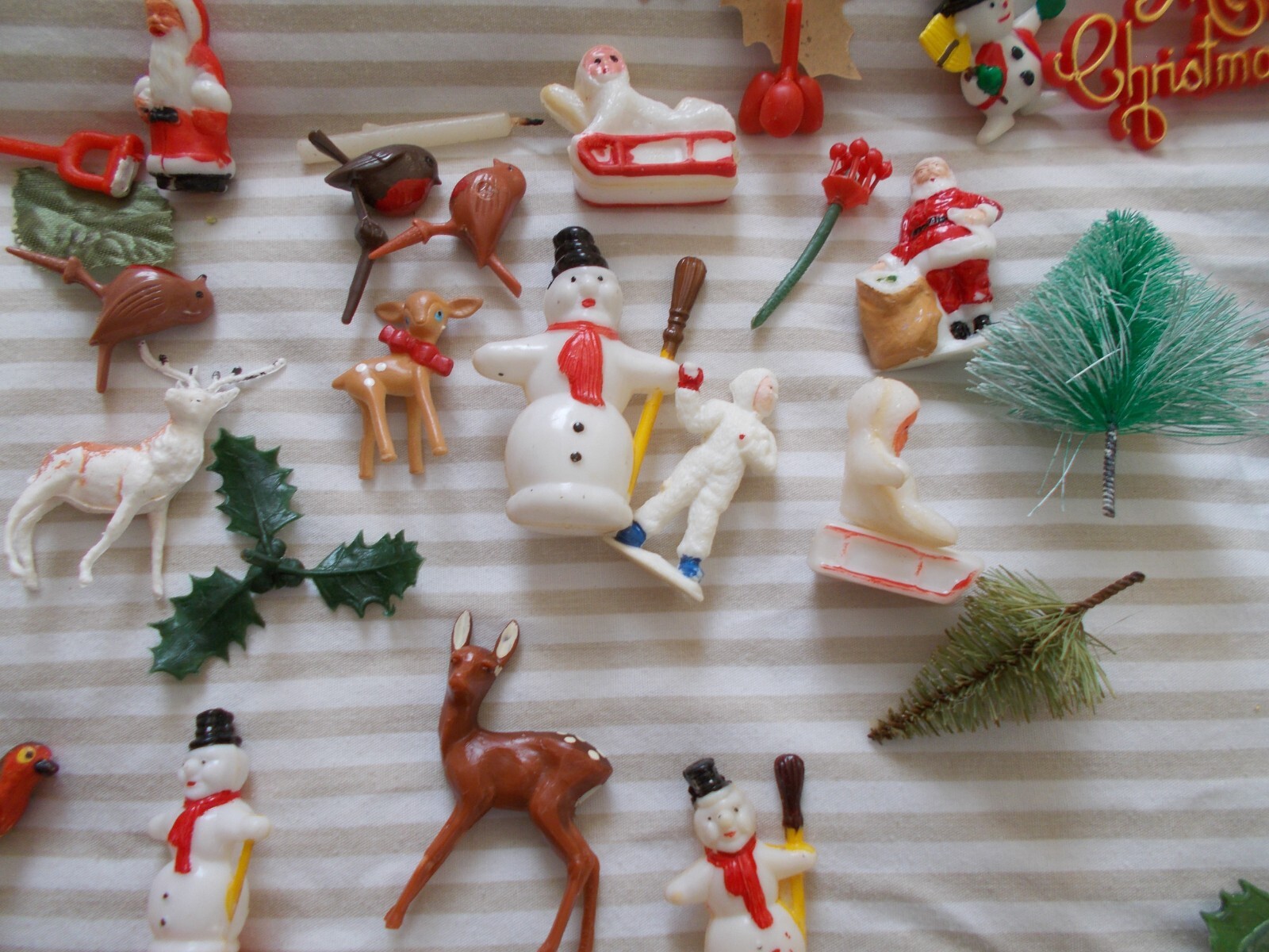VINTAGE CHRISTMAS CAKE TOPPERS DECORATIONS TREES 70s 80s 90s eBay