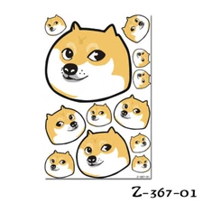 Fun & cute car/ wall decal sticker of my dog funny Husky faces for car/ window