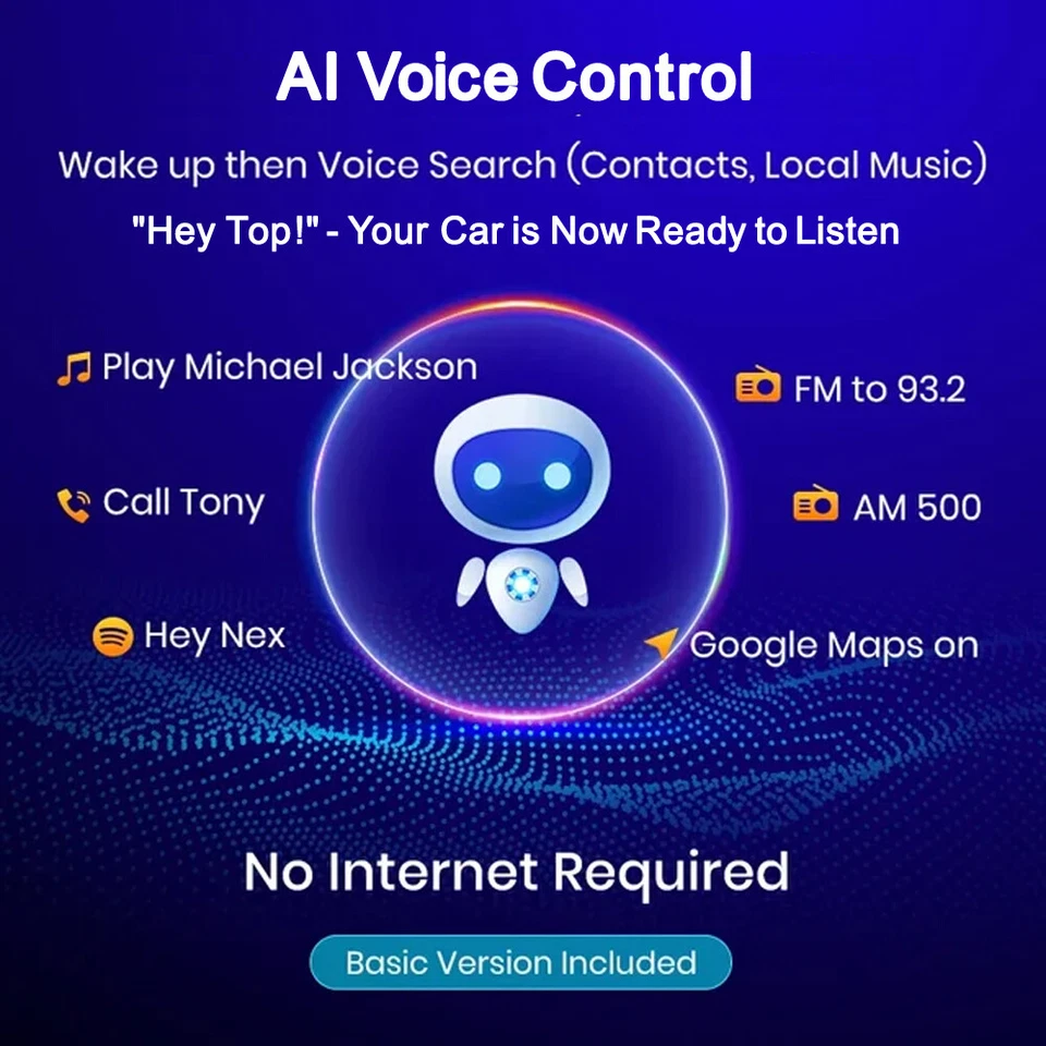 Voice Control Car Stereo Radio Carplay Android 15 GPS For Jeep Liberty 2008-2012 — 第 3/4 张图片